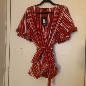 Ruffle detailed blouse
